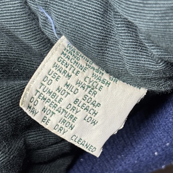 VTG WearGuard Denim Bomber Jacket Mens LARGE Chore Quilted Insulated GP Logo 90s - Picture 14 of 16